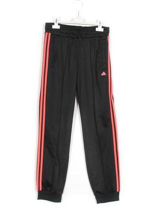 adidas спортивные женские брюки с полосками черные размер s