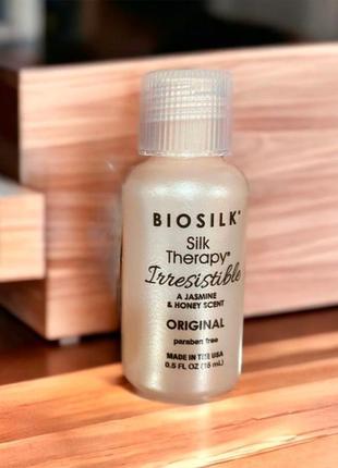 Сыворотка для волос «шелковая терапия» с ароматом жасмина biosilk Mirresistible therapy original