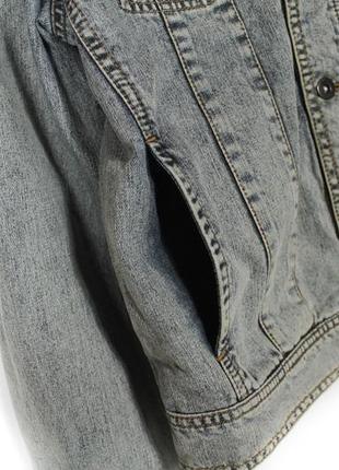 Topman джинсовая куртка мужская винтажная джинсовка размер м8 фото