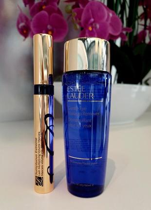 Два средства по цене одного! estee lauder sumptuous extreme lash multiplying volume mascara и gentle eye makeup remover