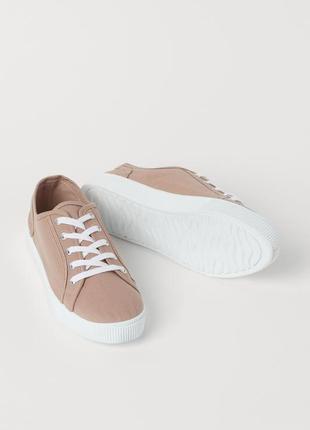38/39/40 h&m новые фирменные женские кеды мокасины капучино