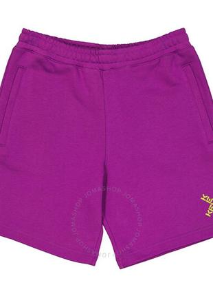 Brand new kenzo men's purple sport little x cotton-blend shorts, size medium