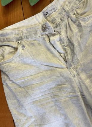 Срібні джинси zara2 фото