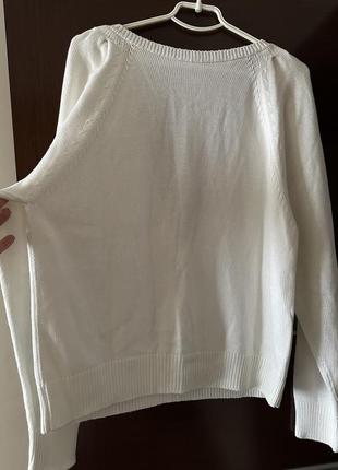 Женский белый свитер2 фото