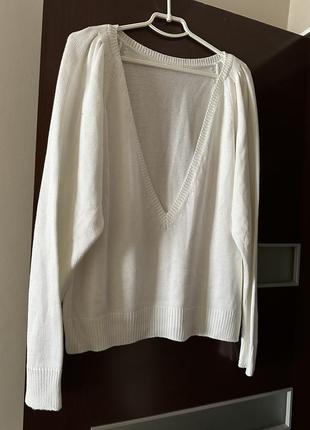 Женский белый свитер5 фото