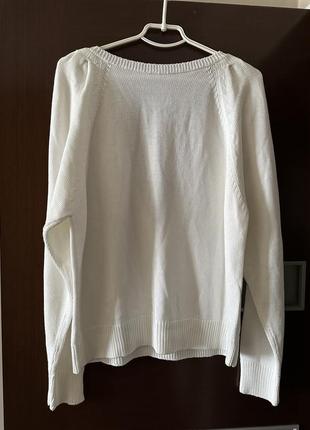 Женский белый свитер3 фото