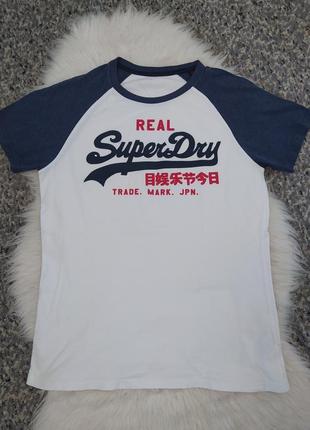 Футболка чоловіча real superdry  розмір l-xl