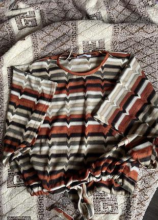 Светр накидка пончо