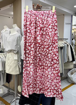 Длинная летняя юбка с цветами2 фото