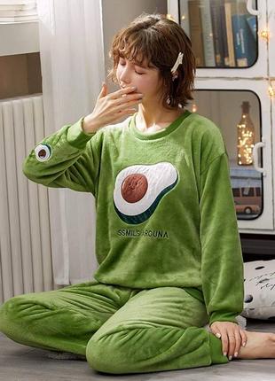 Плюшевая пижама авокадо5 фото