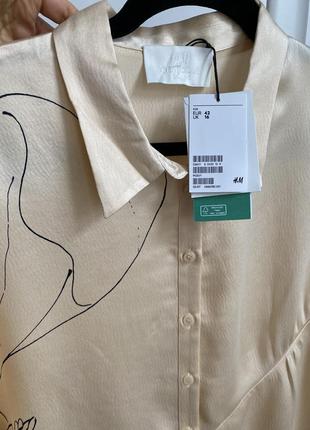 Свободная блуза из шелка h&m premium7 фото