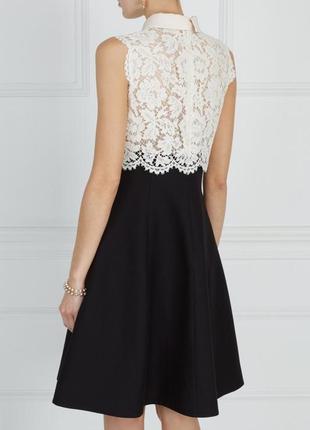 Платье черно-белое с кружевом бренда imperial