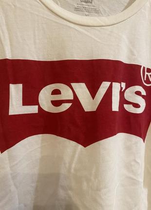 Белая футболка levi's levis3 фото