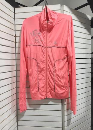 Рожева олімпійка спортивна кофта жіноча 48 l
