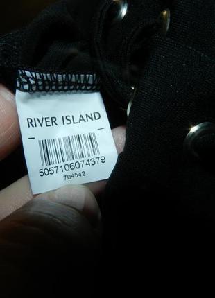 Трикотажна-масло,стрейч,блузка-футболка з шнурівкою,бохо,великого розміру,river island8 фото