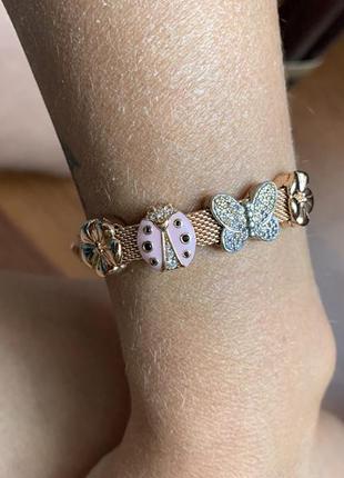 Браслет пандора (pandora) с шармами