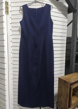 Сукня чорна в пол жіноча пряма без рукавів цупка 46 48 m l3 фото