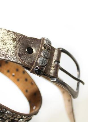 Y2k strass belt винтажный готический ремень со стразами натуральная кожа