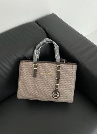 Сумка michael kors jet set big grey6 фото