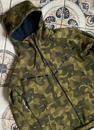 Мужская кофта худи балахон реглан свитшот nike tech fleece camo windbreaker2 фото