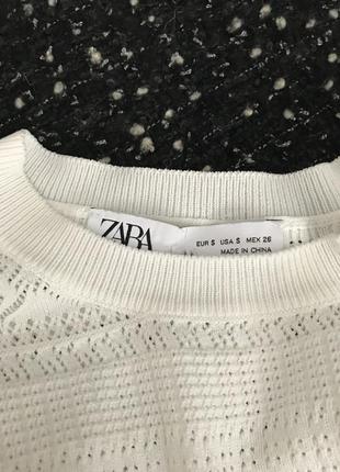 Белоснежное платье «zara»2 фото