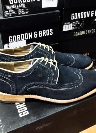 Невероятные замшевые оксфорды бренда мужской обуви из нимечки gordon &amp; bros.3 фото