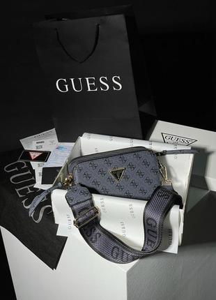 Сумка  guess zippy snapshot blue