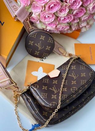 Сумка луи виттон 3в1 louis vuitton multi pochette