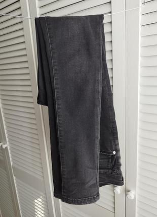 Черные зауженные джинсы скинни xs (w25l30)7 фото