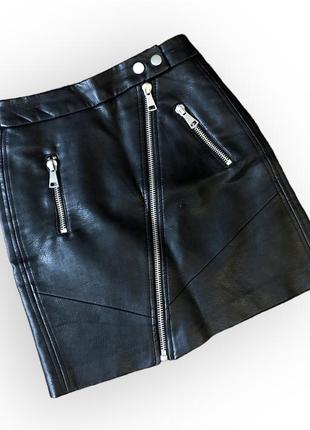 Кожаная юбка stradivarius