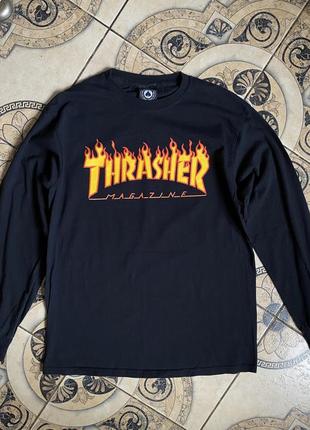 Мужская кофта лонгслив свитшот худи thrasher magazine skate san francisco