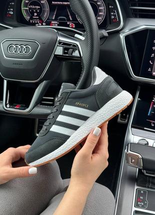 Кроссовки adidas originals iniki w dark gray white