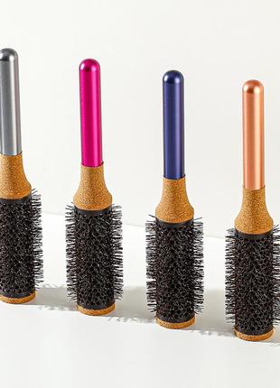 Термобрашинг для укладки волос  приборами dyson vented barrel brush  black/nickel 35mm4 фото