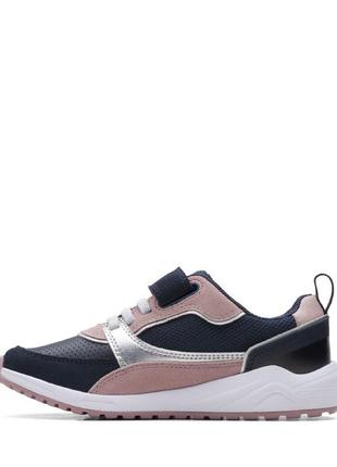 Шкіряні кросівки clarks aeon run o pink2 фото