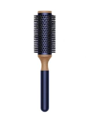 Термобрашинг для укладки волос  приборами dyson vented barrel brush  prussian blue