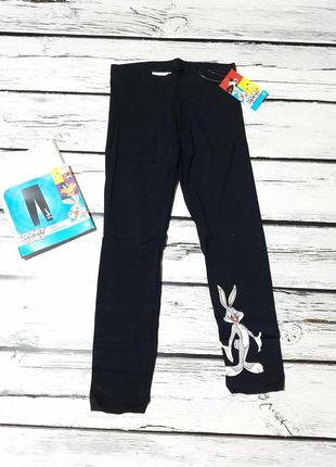 Дитячі чорні лосіни легінси лосини тонкі бавовняні на дівчинку на весну літо