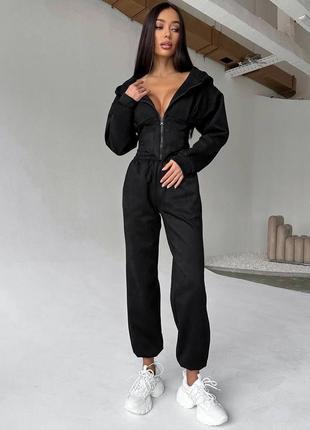 Серый графит женский прогулочный костюм штаны укороченная кофта с имитацией корсета замшевый женский замшевый повседневный костюм10 фото