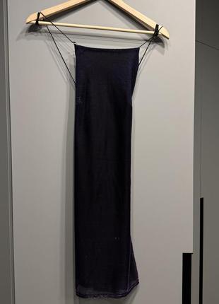 Платье с металлическим цветом нитью2 фото