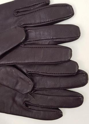 Роскошные кожаные перчатки suzzy smith на утеплителе7 фото