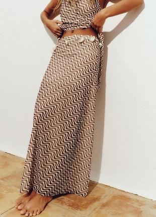 Тюлевая юбка с принтом3 фото