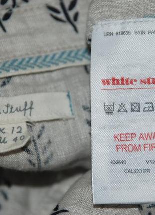 Блуза принтована бренду white stuff
  /100% льон /регульований рукав/7 фото