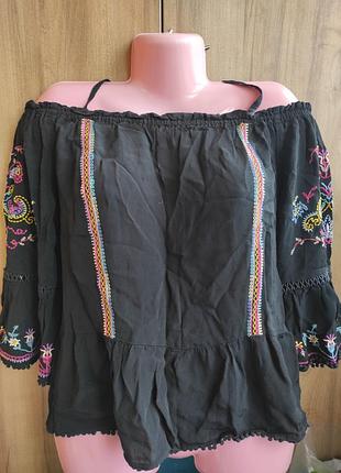 Блуза вишиванка marks &amp; spencer пог 60-65