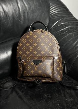 Рюкзак louis vuitton palm springs backpack brown camel9 фото