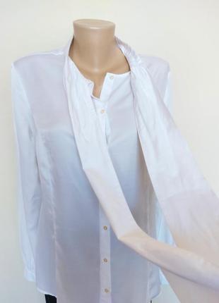 Красивая элегантная белая рубашка,6 фото