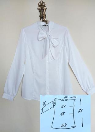 Красивая элегантная белая рубашка,3 фото