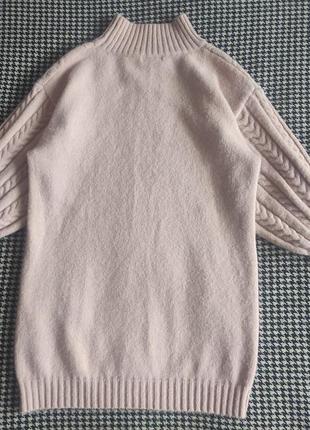 Вязаное платье-свитер,туника,удлиненный свитер5 фото
