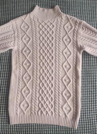Вязаное платье-свитер,туника,удлиненный свитер2 фото