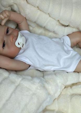 Лялька реборн дівчинка новонароджена вініл-силіконова можна купати npk 42 см (м1342058)1 фото