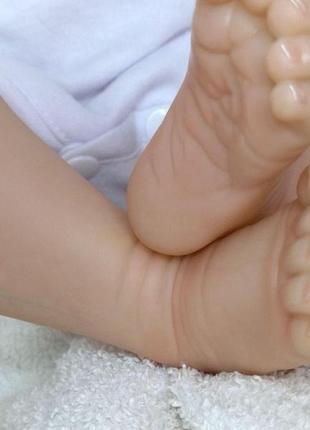 Лялька реборн дівчинка новонароджена вініл-силіконова можна купати npk 42 см (м1342058)7 фото