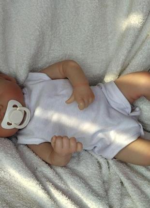 Лялька реборн дівчинка новонароджена вініл-силіконова можна купати npk 42 см (м1342058)2 фото